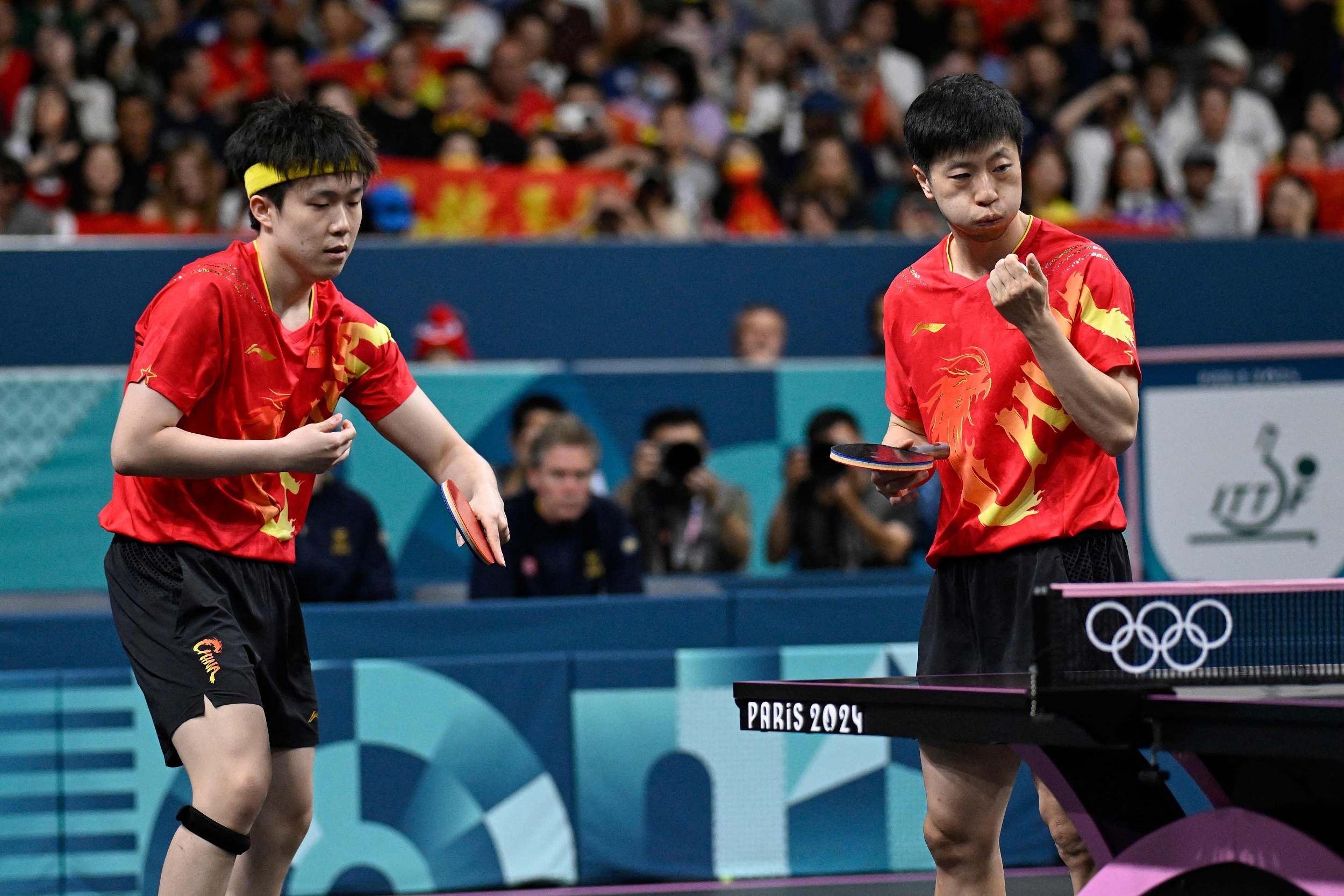 法国队鏖战中国队，马龙关键制胜