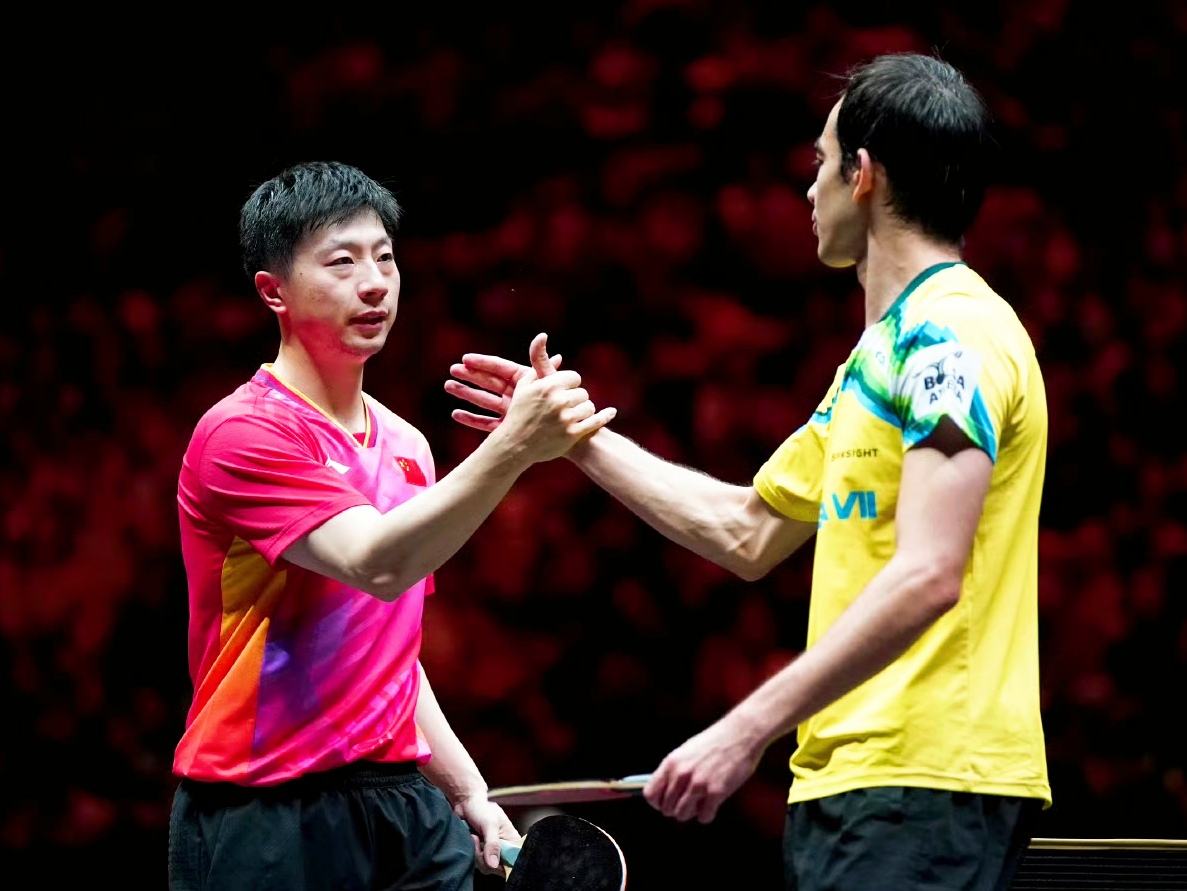 法国队鏖战中国队，马龙关键制胜